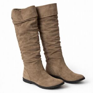 Sociology Over-the-Knee Slouch Boots Tan Women’s Size 6.5